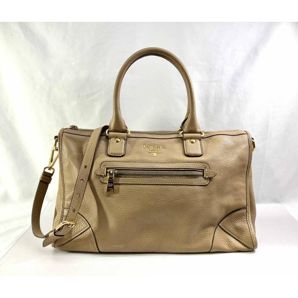 PRADA bag handbag beige designer